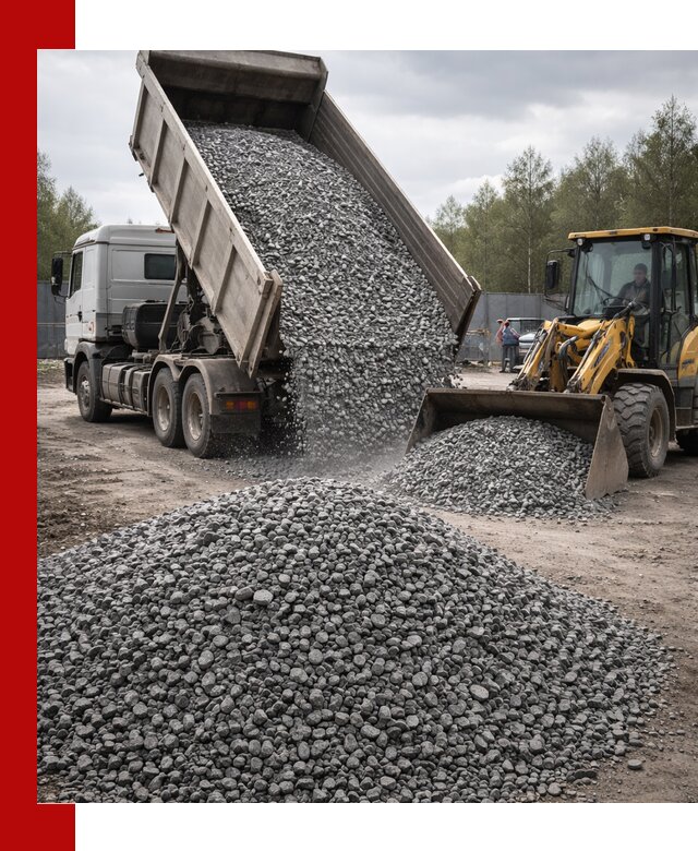 Доставка и продажа щебня гранитного в Инте