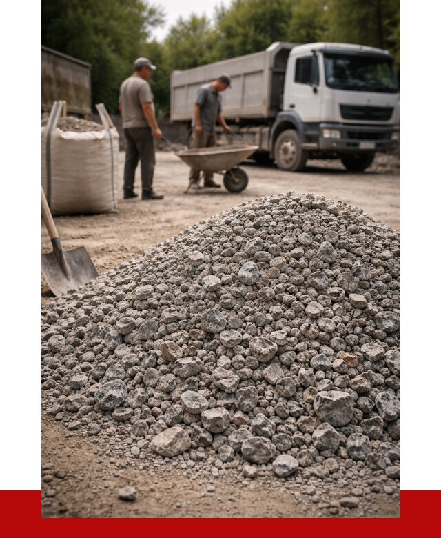 Гранитный щебень фракция 20-40 в Инте от 3245 руб. ПРОНЕРУДИнт