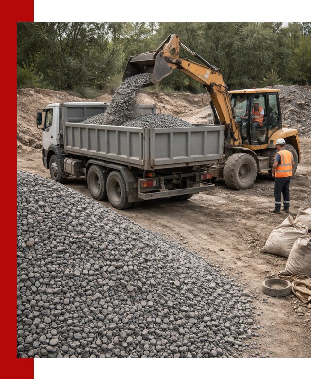 Доставка гравийного щебня в Инте оптом и в розницу