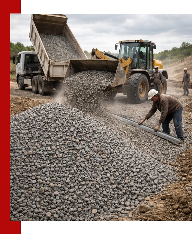 Гравийный щебень фракция 5-20 с доставкой в Инте
