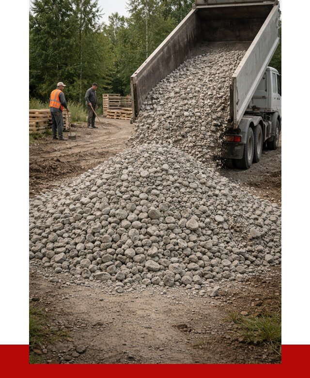 гравийный щебень фракция 70-120 в Инте от 2485 р. ПРОНЕРУДИнт