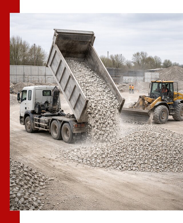 Доставка и продажа известнякового щебня в Инте