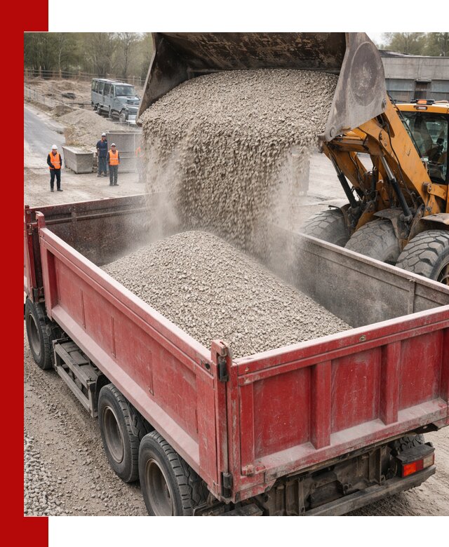 Купить известняковый щебень фракции 0-5 с доставкой в Инте