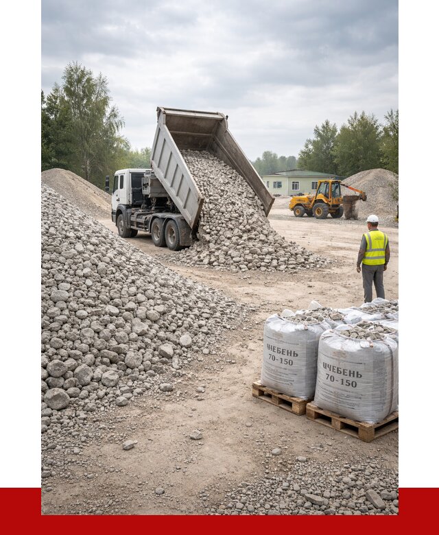 Известняковый щебень фракция 70-150 в Инте от 1268 р. | ПРОНЕРУДИнт