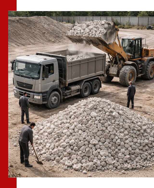 Известняковый щебень фракция 70–150 с доставкой в Инте