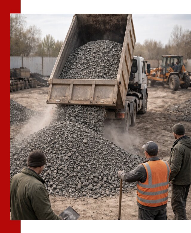 Доставка шлакового щебня в удобные сроки по выгодной цене в Инте