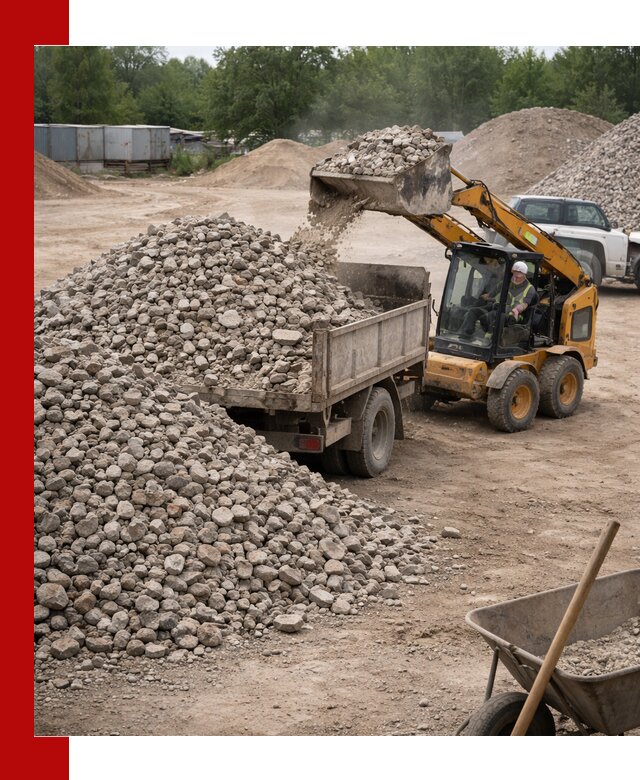 Доставка вторичного щебня в Инте для строительных работ