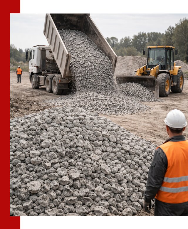 Доставка бетонного щебня фракции 20-40 в Инте