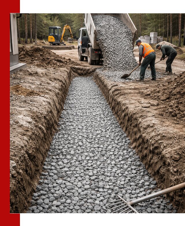 Щебень для дренажа с доставкой в Инте высокого качества