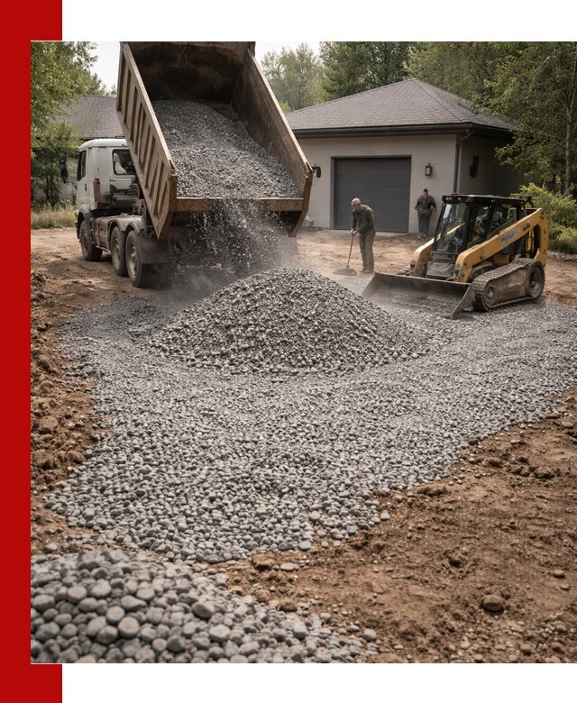 Щебень для парковки в Инте: доставка и укладка качественного материала