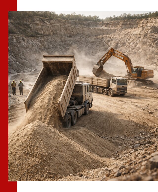 Карьерный песок навалом с доставкой в Инте