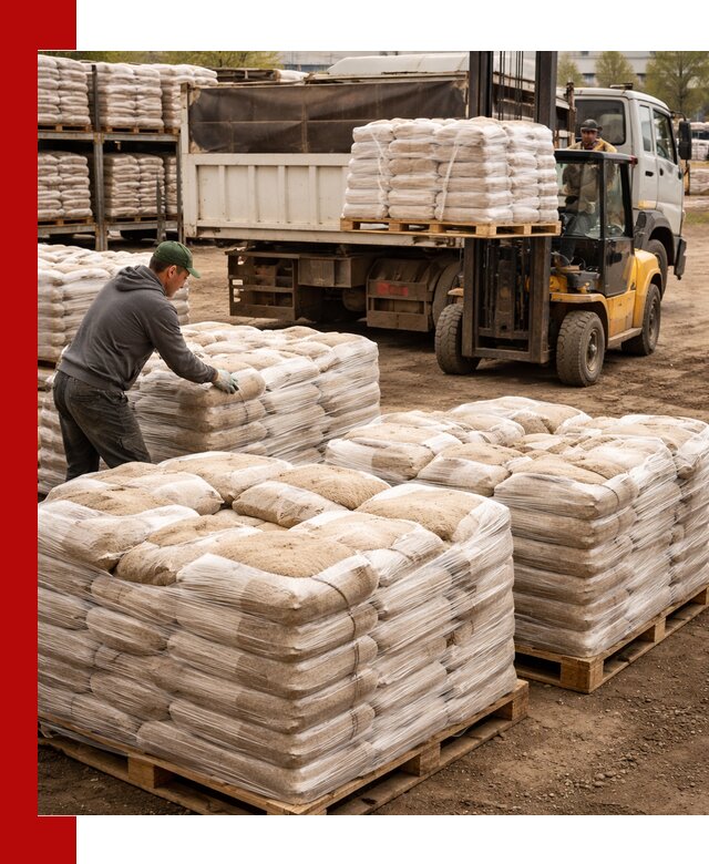 Карьерный песок в мешках с доставкой в Инте