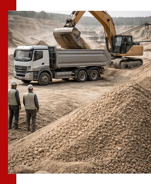 Карьерный крупнозернистый песок с доставкой в Инте