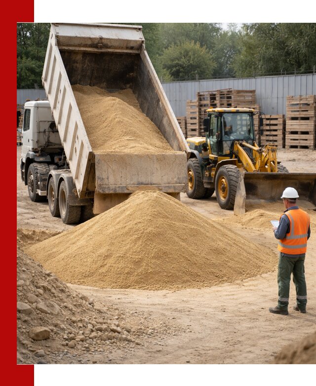 Доставка карьерного мелкозернистого песка в Инте