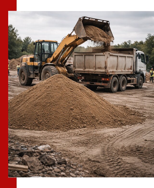 Доставка речного песка навалом в Инте быстро и выгодно