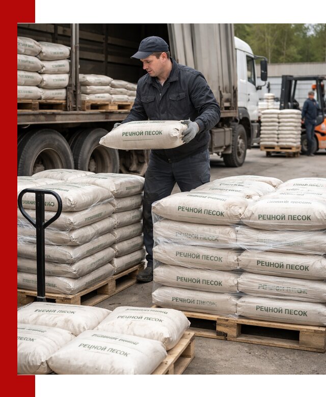 Речной песок в мешках с доставкой в Инте