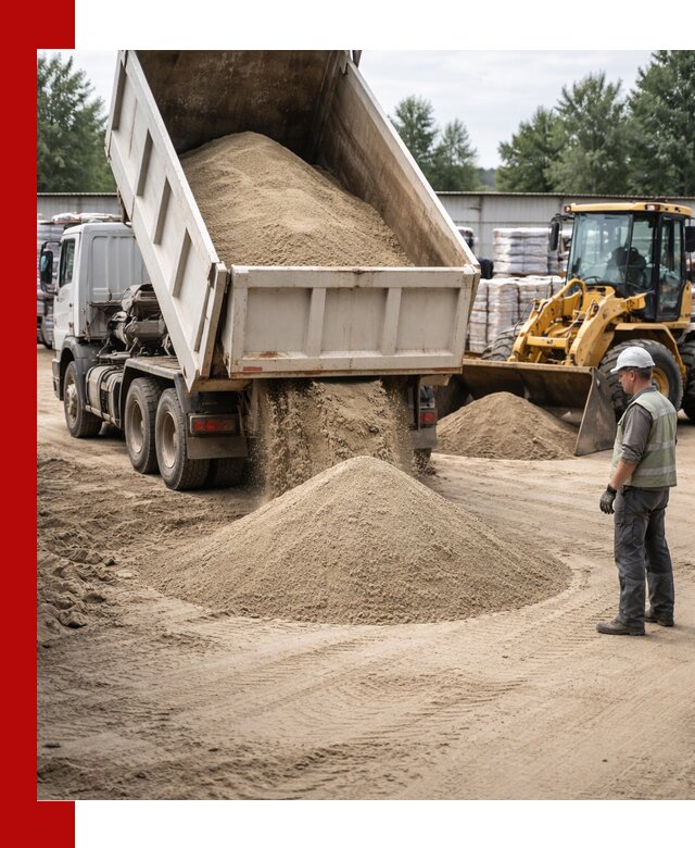 Поставка и доставка песка для бетона в Инте
