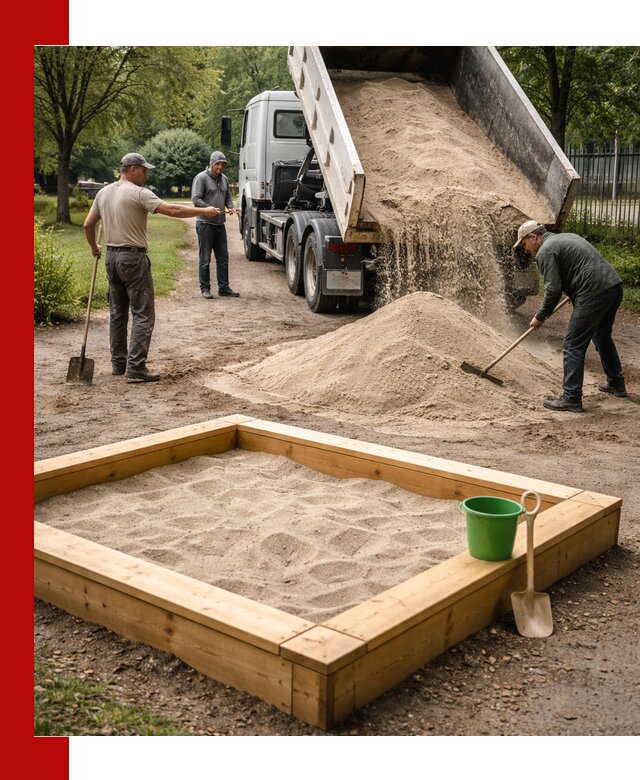 Песок для песочницы с доставкой в Инте недорого и чистый