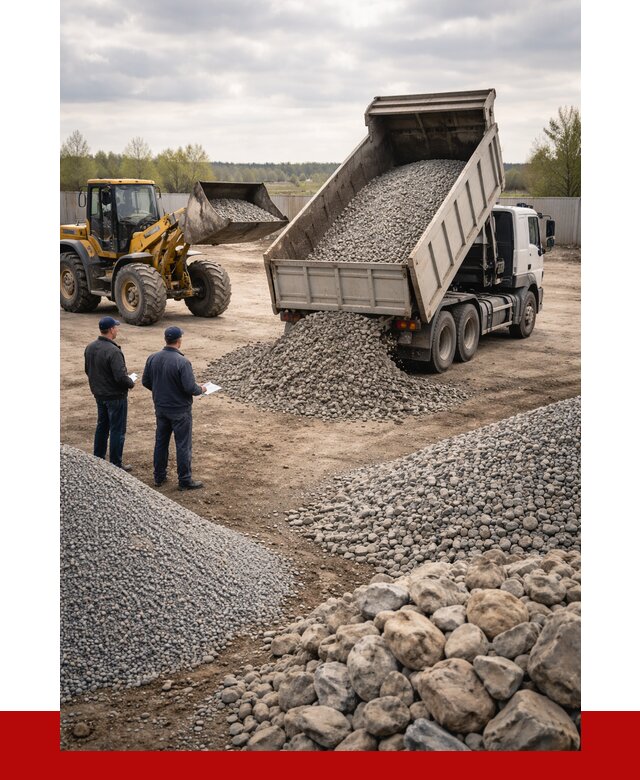 Гравий и камень с доставкой в Инте от 4260 р. - ПРОНЕРУДИнт