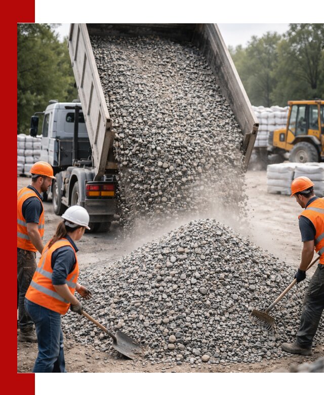 Доставка гравия и камня в Инте оптом и в розницу