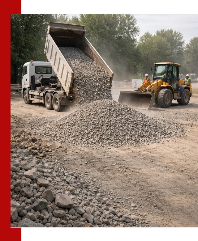 Гравий фракция 5–20 доставка в Инте оптом и в розницу