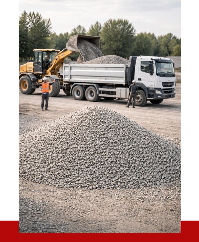 Купить мытый гравий в Инте от 3550 р, доставка ПРОНЕРУДИнт