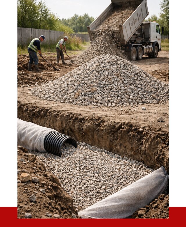 Гравий для дренажа в Инте от 2231 р., доставка ПРОНЕРУДИнт