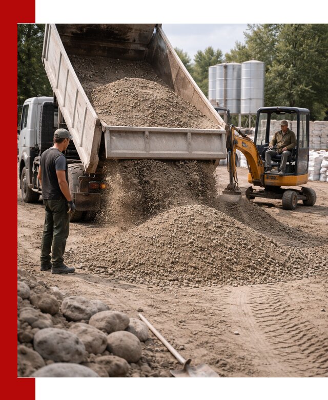 Доставка ПГС С3 в Инте самосвалами и миксерами