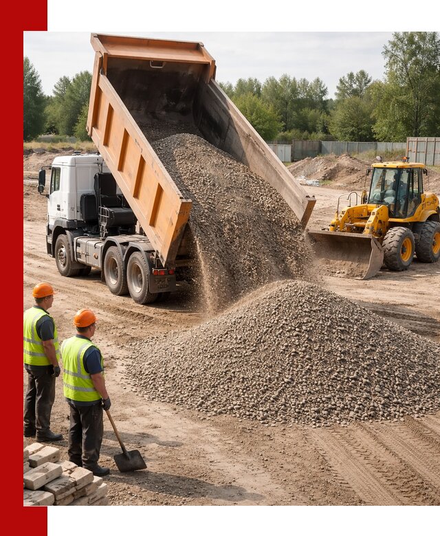 Доставка щебёночно-песчаной смеси ЩПС С7 в Инте