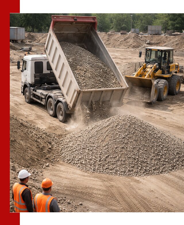 Щебень с песком (ЩГПС С2) с доставкой в Инте