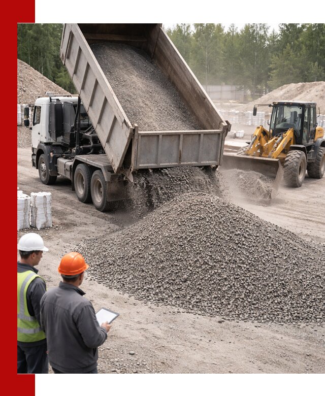 Доставка и продажа гранитного отсева 0-10 в Инте