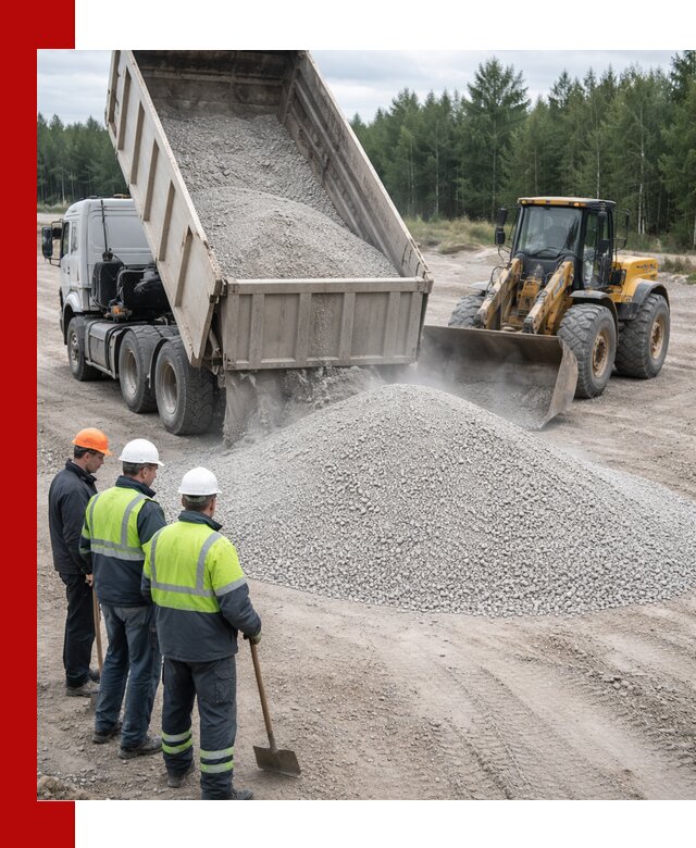 Известняковый отсев 0-5 доставка в Инте быстро и выгодно