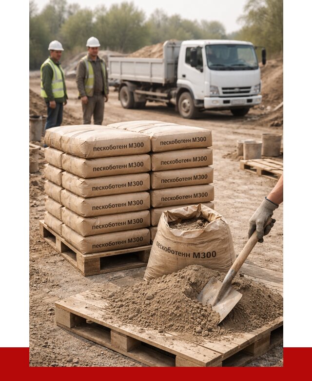 Пескобетон М300 в Инте с доставкой от 4716 р. за куб | ПРОНЕРУДИнт