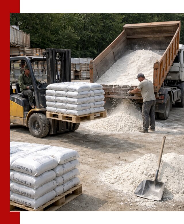 Доставка строительной извести оптом и в розницу в Инте