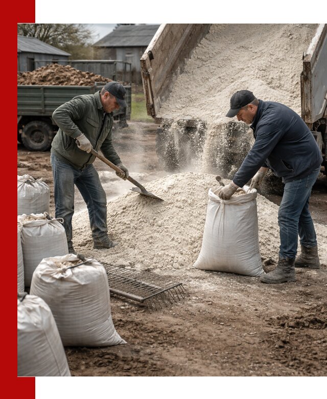 Доставка извести пушонки в Инте оптом и мелким оптом