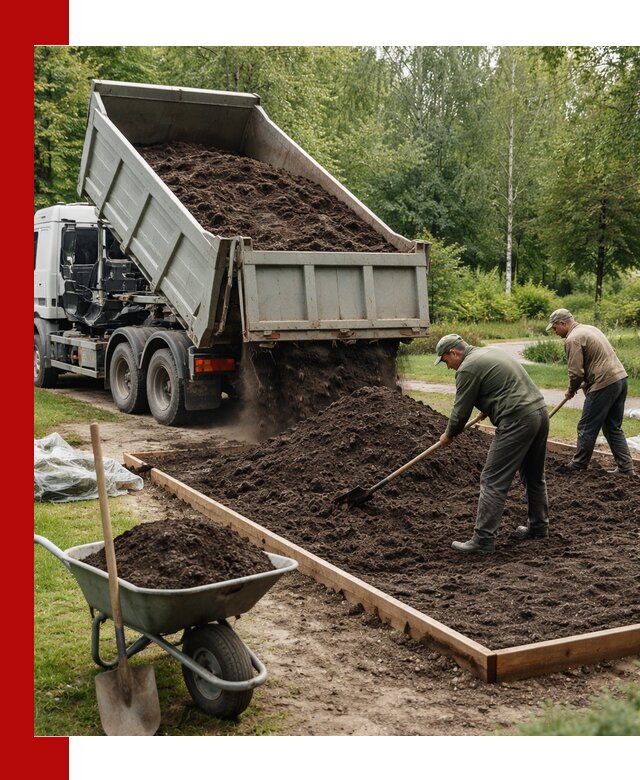 Доставка грунта для озеленения и благоустройства в Инте