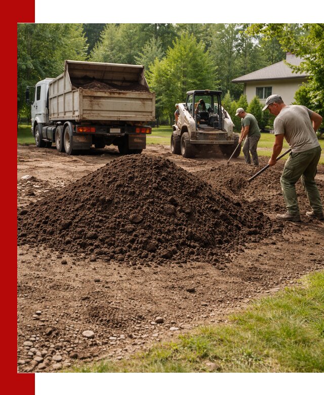 Доставка и укладка грунта для газона в Инте
