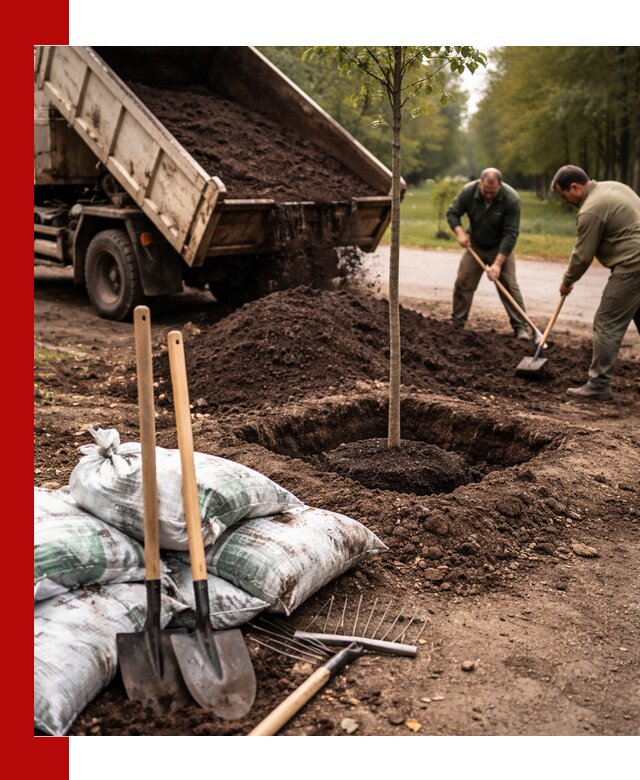 Грунт для посадки деревьев в Инте — доставка и подготовка почвы