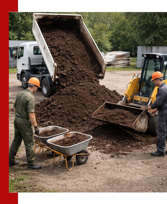 Доставка торфо-земляной смеси в Инте для огорода и ландшафта