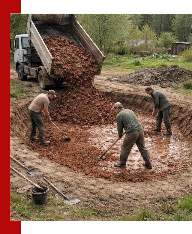 Купить качественную глину для пруда в Инте