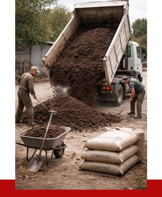 Купить компост в Инте от 4260 р. за куб с доставкой | ПРОНЕРУДИнт