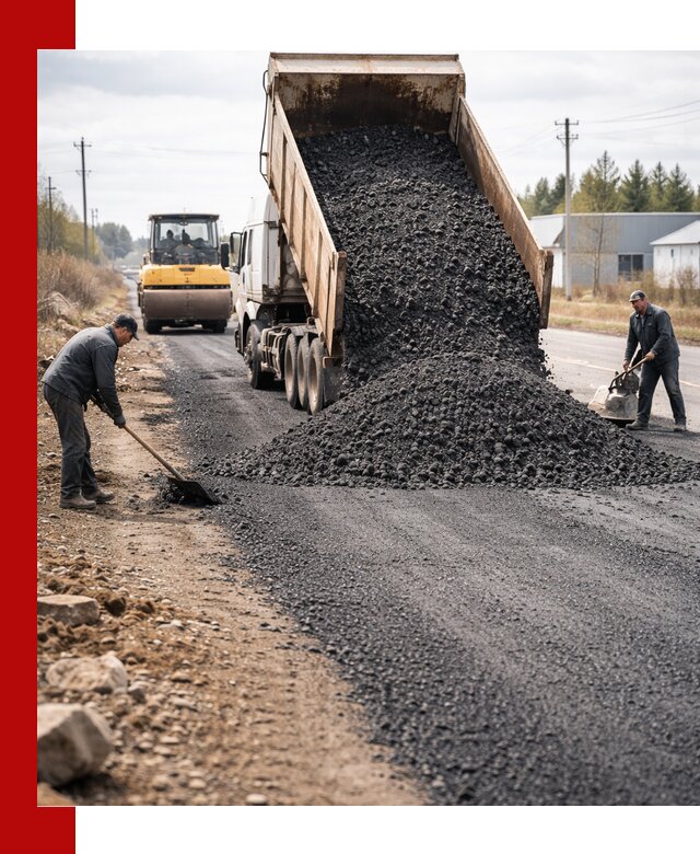 Асфальтовая крошка для дорог в Инте — поставка и доставка