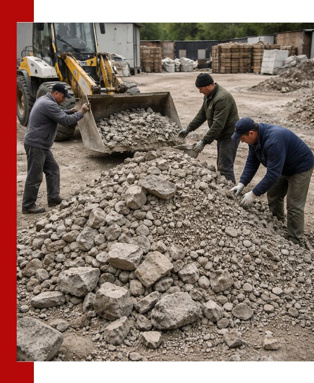 Демонтаж и вывоз бой бетона в Инте