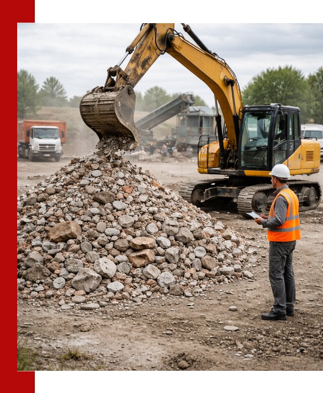 Доставка и вывоз строительного боя в Инте