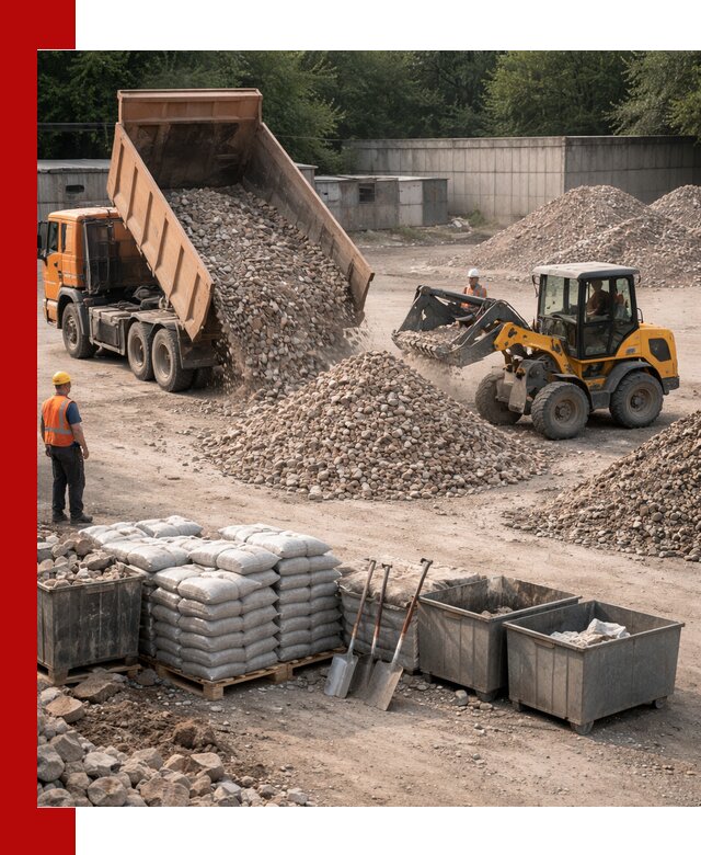 Вторичные материалы для отсыпки в Инте — поставка и доставка