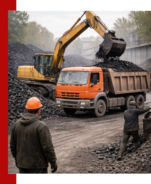 Доставка угля автотранспортом в Инте быстро и выгодно
