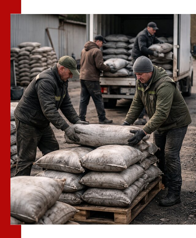 Доставка угля в мешках по выгодным ценам в Инте