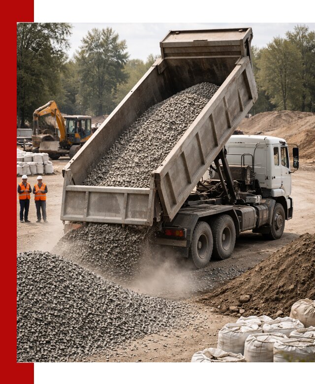 Аренда самосвала в Инте для доставки сыпучих и нерудных материалов