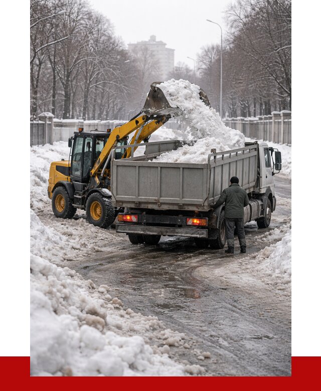 Вывоз снега с погрузкой в Инте от 3550 р. ПРОНЕРУДИнт