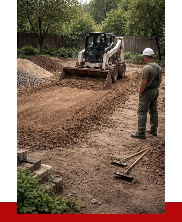 Выравнивание участка под ключ в Инте от 3550 р. | ПРОНЕРУДИнт